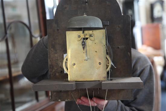 A mid 18th century and later mahogany longcase clock, Davie Steward, Newport Pagnell, H.206cm